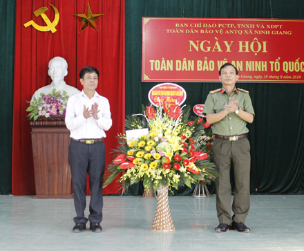 Xã Ninh Giang tổ chức ngày hội "Toàn dân bảo vệ an ninh Tổ quốc"