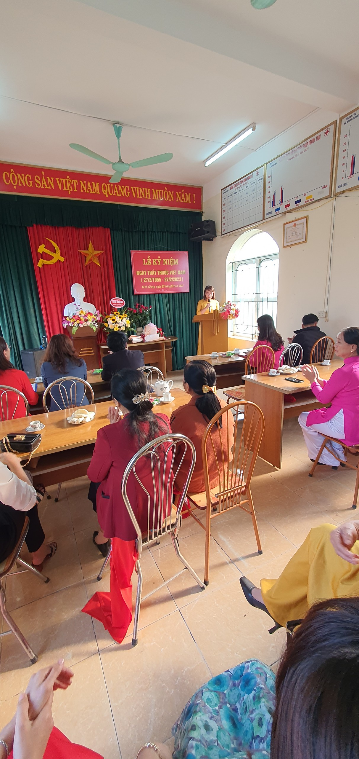 Trạm Y tế xã Ninh Giang tổ chức Lễ kỷ niệm 68 năm ngày Thầy thuốc Việt Nam (27/7/1955 - 27/7/2023)