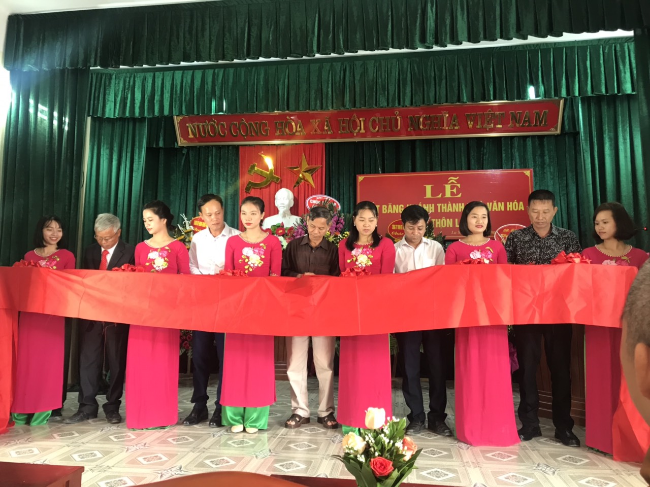Lễ khánh thành nhà văn hóa xóm 2 Thôn La Mai, xã Ninh Giang