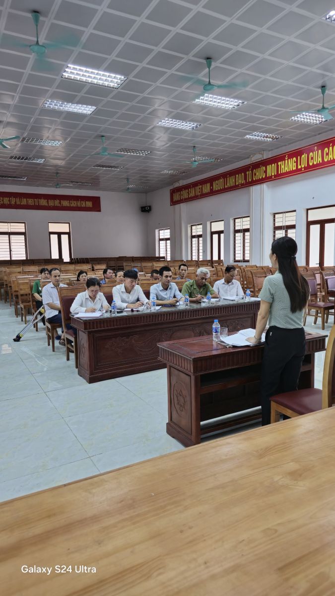 Ban chỉ đạo vận động, hỗ trợ xây dựng sửa chữa nhà ở xã Ninh Giang tổ chức Hội nghị thống nhất với các gia đình được hỗ trợ xây dựng, sửa chữa nhà ở năm 2024 theo Nghị quyết 43 năm 2023 của HĐND tỉnh Ninh Bình